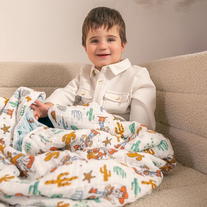 aden + anais™ Essentials Cotton Muslin Blanket Toy Story, Woody and Friends