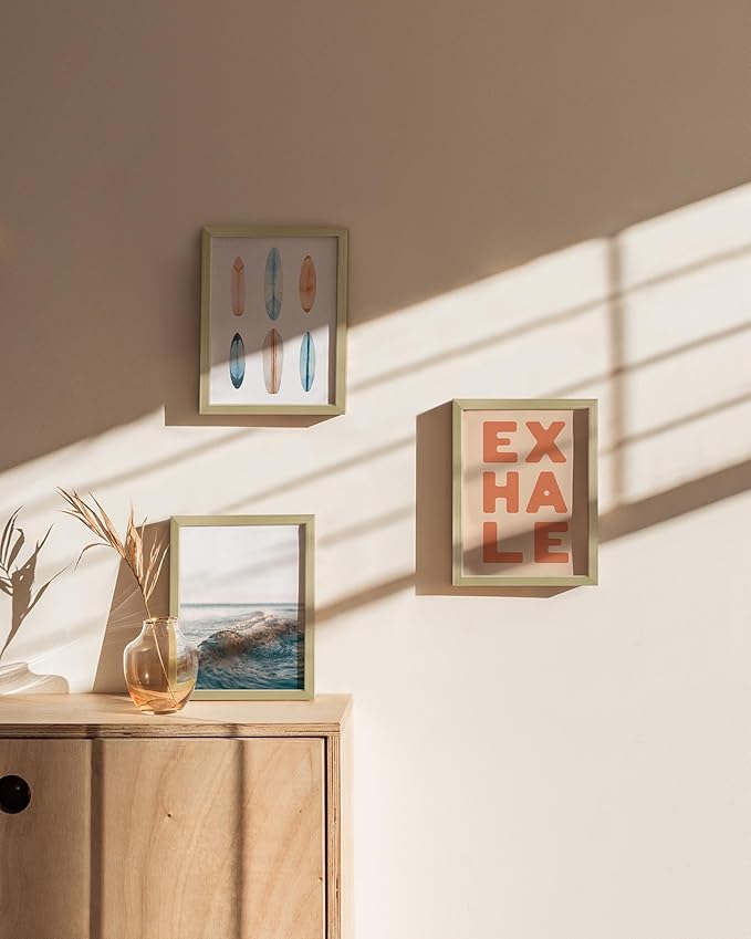 HAUS AND HUES Standalone Gold Aluminum Frame Set of 3-6x8
