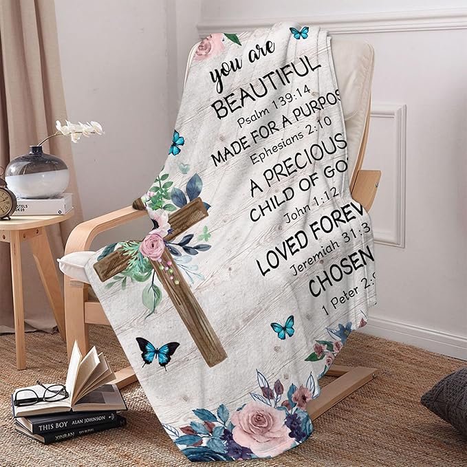 Christian Gifts, Religious Gifts for Women, Inspirational Gifts, Spiritual Gifts for Women, Birthday Gifts for Women, Christian Decor, Religious Gifts on Birthday Christmas 50x60 in