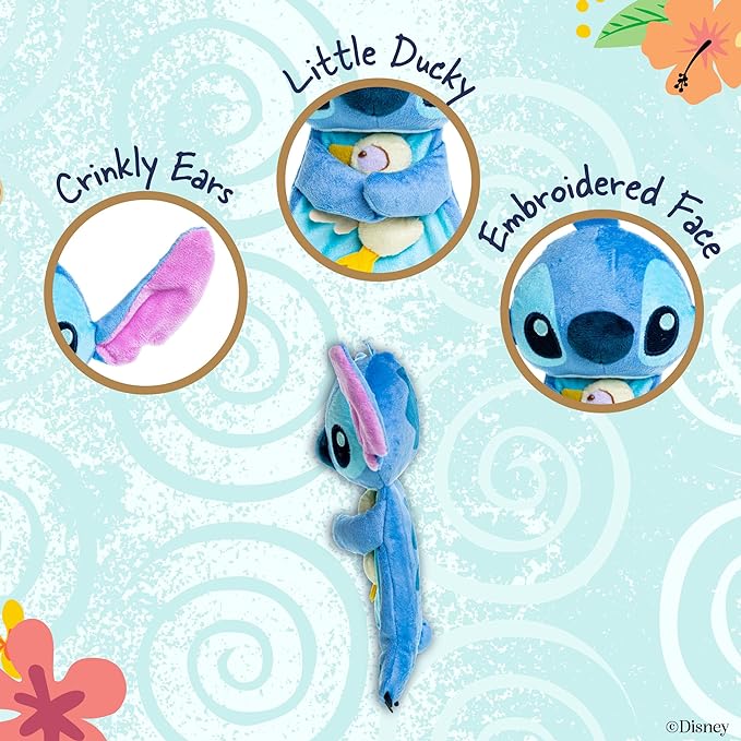 KIDS PREFERRED Disney Stitch Snuggle Blanket, Blue