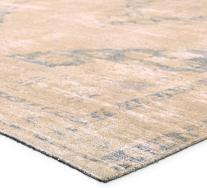 Jaipur Living Natural, Jute 2x8 Runner Rug, Boho, Tan and Slate, Entryway Rug, Hallway Runner