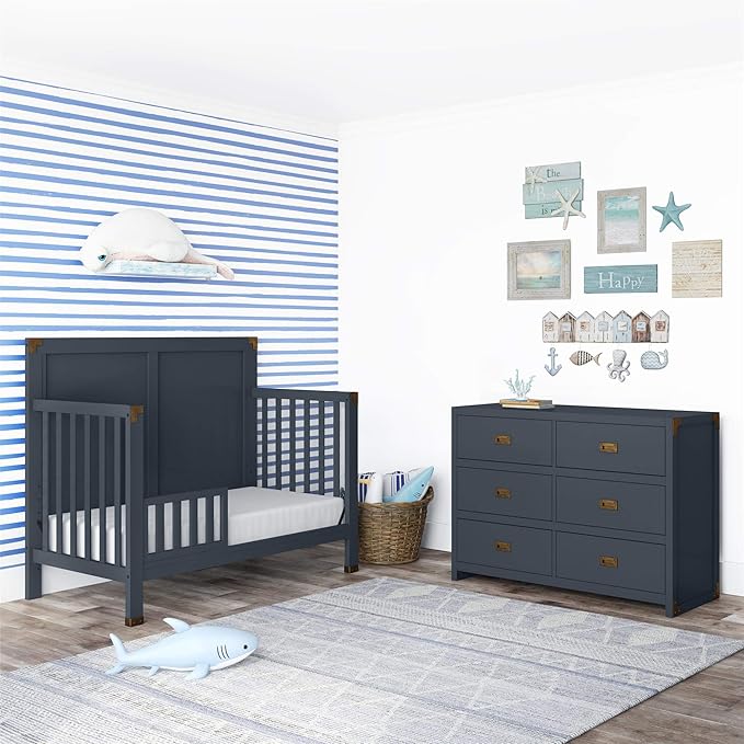 Baby Relax Miles Toddler Guardrail, Graphite Blue