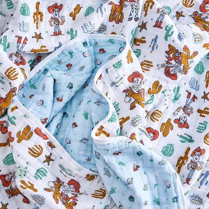 aden + anais™ Essentials Cotton Muslin Blanket Toy Story, Woody and Friends