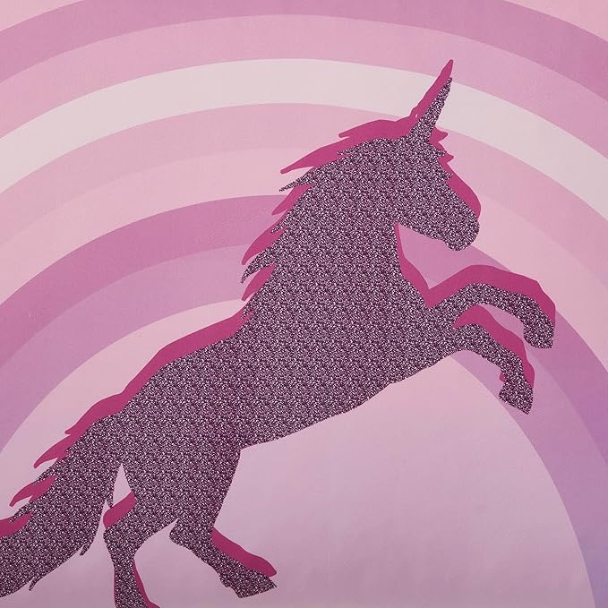 Kids Bedding Set Bed in a Bag for Boys and Girls Toddlers Printed Sheet Set and Comforter, Full, Unicorn Forever