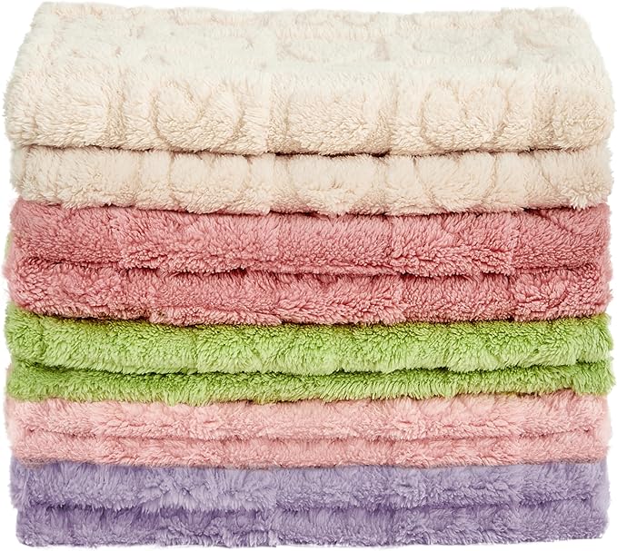 Fleece Baby Blanket Heart Checkered Blanket, Ultra Soft Cozy Baby Blankets for Girls Boys, Fluffy Infant Toddler Newborn Receiving Blankets for Crib Stroller 30”×40” (Dark Pink)