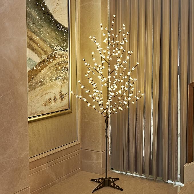 Lightshare Lighted Cherry Blossom Tree (6PCS 6FT Warm White)
