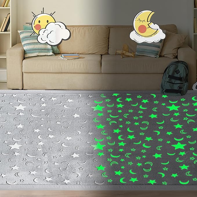 MAXYOYO Baby Play Mat, 1.2" Thick Memory Foam Soft Padded Carpet with Non-Slip Backing, Japanese Tatami Rug Living Room for Kids Toddler Children Nusery