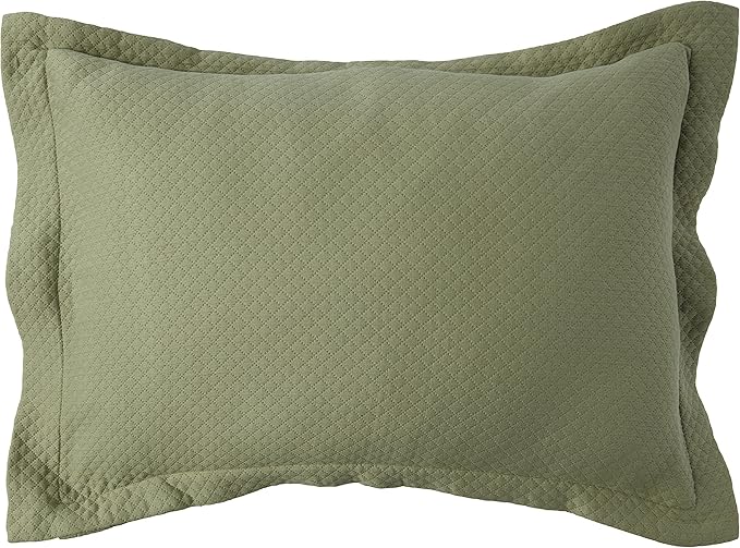 Superior Solitaire Cotton 3 Piece Bedspread Set, Home Bed Decor, Decorative Textured Bed Spread, 2 Pillow Shams, Airy Blanket, Matelasse Coverlet Bedding, All-Season Accent Blanket, Queen, Sage