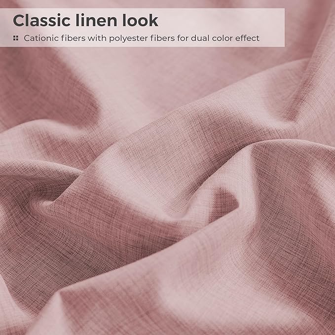 Queen Sheets Wine Red, Ultral Soft Cationic Linen Look Sheets, Luxury Cooling Cozy Bed Sheet Set with Non-Slip Fitted Sheet