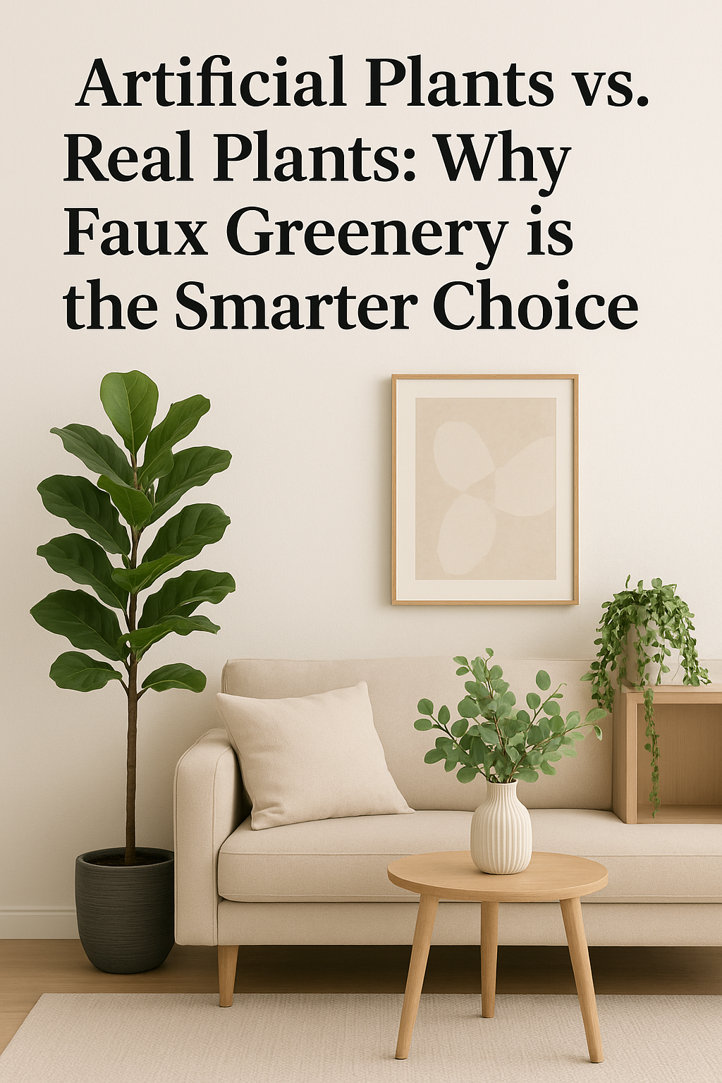 Artificial Plants vs. Real Plants: Why Faux Greenery is the Smarter Choice