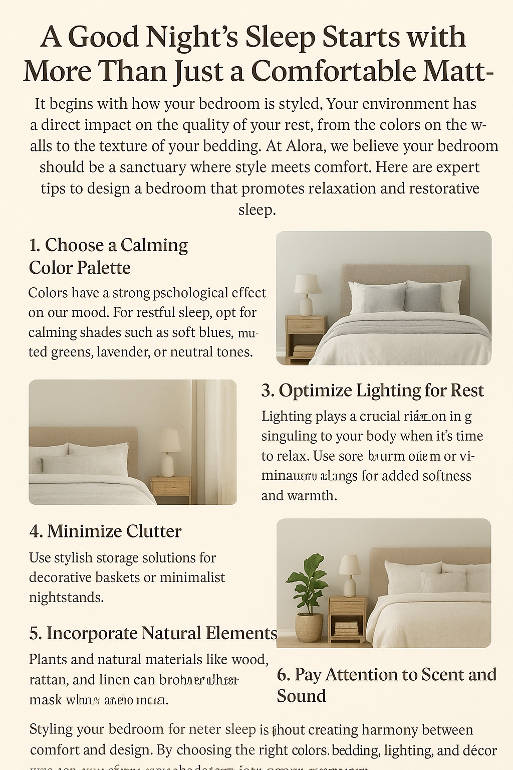 How to Style Your Bedroom for Better Sleep
