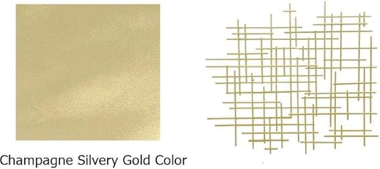 Bellaa 27079 Metal Wall Art Cross Geometric Abstract Modern Contemporary 3D Hanging Wrought Iron Minimalist Sculpture Living Room Outdoor Boho Farmhouse Home Decor Champagne Light Gold Large