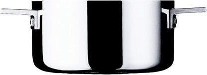 Mepra Attiva 20 cm Casserole Pot, 2 Handle, Tri-ply, Stainless Steel Finish, Aluminum Core, Dishwasher-safe