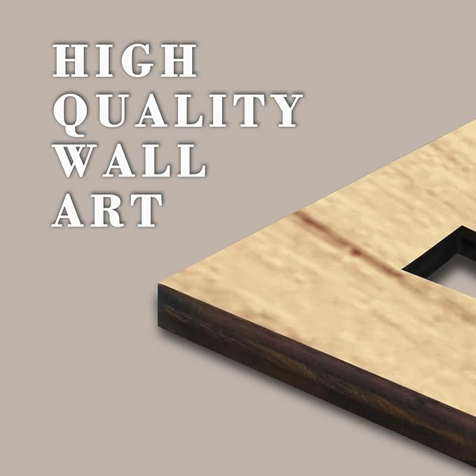 IARTTOP Large Sage Green Abstract Boho Wall Art Set Of 3 Geometric Wood Wall Art Mid Century Modern Artwork Neutral Bohemian Wall Decor for Living Room Bedroom Office-16 x 32 Inch