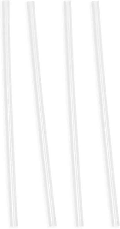 Simple Modern Straw Lid Replacement Straws - Four Pack - Fits All Summit and Hydro Flask Wide Mouth Water Bottle Sizes - Insulated Cap for 10, 12, 14, 16, 18, 20, 22, 24, 32, 40, 64 & 84 oz - Clear