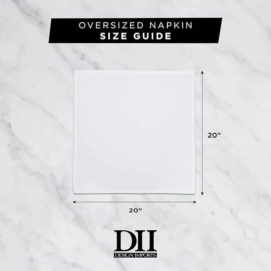 DII Variegated Tabletop Collection, Napkin Set, 20x20, Spice, 6 Piece