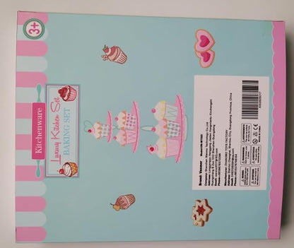 Vanmor Cute Kids Cooking and Baking Sets, 24 Pcs Kids Aprons for Girls Toddler Chef Hat Apron Dress Up Chef Costume, Little Girl Apron Sets Pretend Gifts for 3 4 5 6 7 8 Years Old Girls