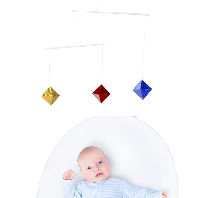 Set of 4X Montessori Mobile, Gobbi Mobile, Munari Mobile, Dancer Mobile, Octahedron, Mobile Bebe, Hanging Mobile, Montessori Materials