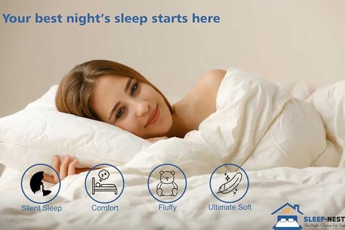 SLEEP-NEST All Season Luxury - Full Size Comforter 82x86 - Down Alternative 1 Piece Pinch Pleat Quilt with 8 Tabs - Ultra Soft, Lightweight Hotel Style Breathable Bedding, Pintuck Blanket - Ivory