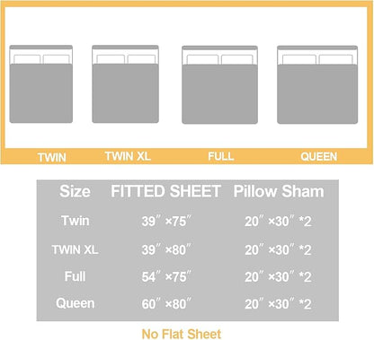 AILONEN Wolf Fitted Sheet Set Queen Size, Black Wolf Lightning Howling Wolf Bed Sheet Set for Boys,Wildlife Soft 3D Printed Fitted Sheet with 2 Pillowcases,3 Pieces