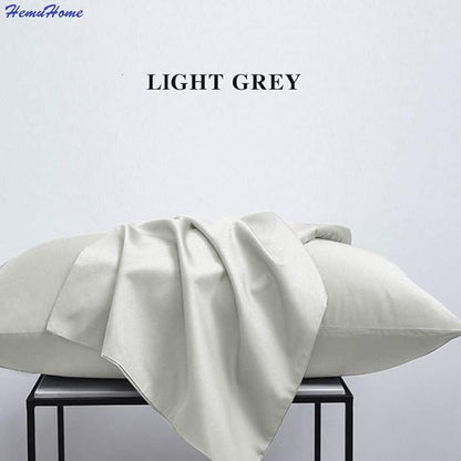 Euro Shams Pillow Covers 20" x 26" 2 Pack No Insert 600 Thread Count 100% Egyptian Cotton Square Throw Pillowcovers Smooth Feel Pillow Sham for Bedroom, Hotel, Home Decor Cushion Cover Silver