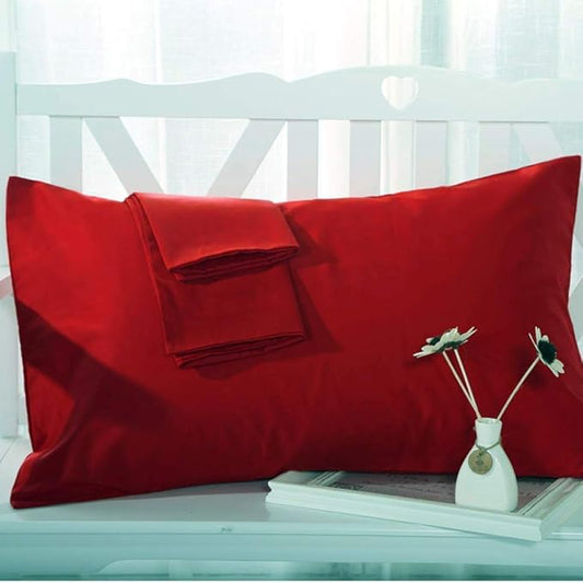 Travel Pillowcase 12 x 16 Inch, 100% Egyptian Cotton Set of 2 Toddler Pillowcase Zipper Closer 600 Thraed Count - Toddler Travel 12x16 Zipper, Burgundy Solid