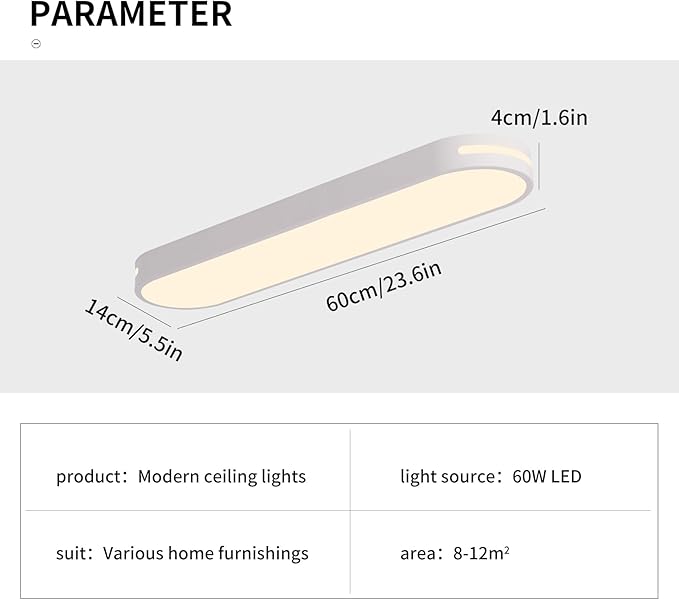 Becailyer Modern LED Ceiling Lights, 23.6" Dimmable Flush Mount Ceiling Lamp with Remote Control, Metal Hollow Ceiling Chandelier Lighting Fixture for Hallway Aisle Office Dining Room Closet, White