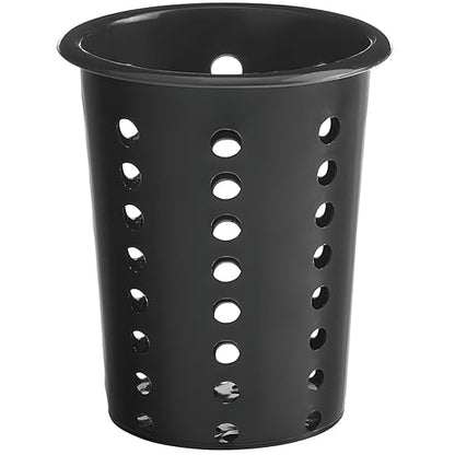 OCS Parts Perforated Utensil Drying Cups | Blue | Plastic Flatware Holder Cylinders for Kitchen Counter Organization