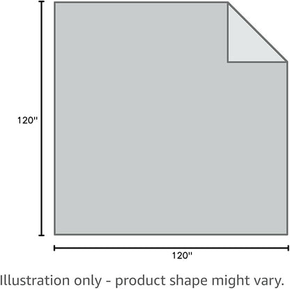 SLEEP-NEST Oversized King Comforter 120x120 Extra Large Breathable Down Alternative 1 Piece Pinch Pleated Comforter Duvet Insert with 8 Tabs/Loops for All Season Lightweight & Soft, Silver Grey