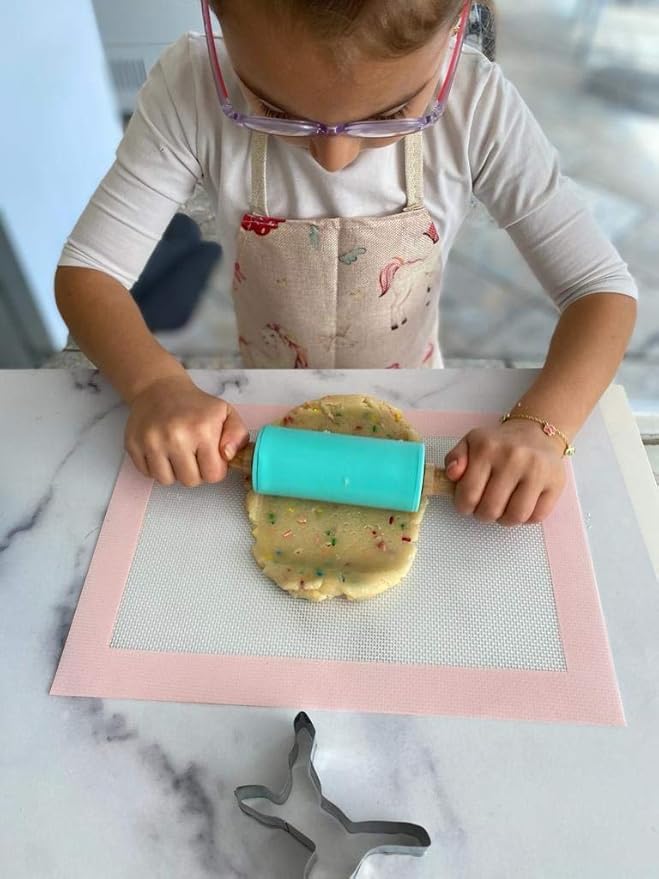 Tovla Jr. Kids Baking Gift Set with Storage Case - Cooking Kit for Children - Educational Baking Sets - Real Kid Baking Supplies with Decorating Tools Set with Apron… (Unicorn)