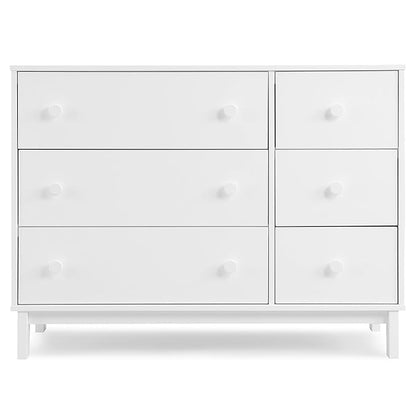 GAP babyGap Legacy 6 Drawer Dresser with Interlocking Drawers - Greenguard Gold Certified, Bianca White