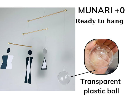 Set of 4 portable montessori - Munari, Gobbi, Octahedron, Dancers. Montessori mobile, Baby mobile, Hanging mobile baby boy and girl