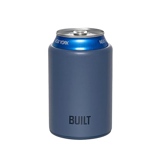 BUILT 12 Ounce Double Wall Stainless Steel K2 Can Chiller Pacific Blue