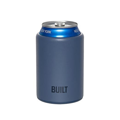 BUILT 12 Ounce Double Wall Stainless Steel K2 Can Chiller Pacific Blue