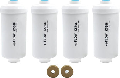 Fluoride Water Filter, Replacement for Berkey® PF-2® Elements, Berkey® Gravity Filtration System, including Big, Travel, Royal, Imperial and Crown Series, Natural filter material, Pack of 4