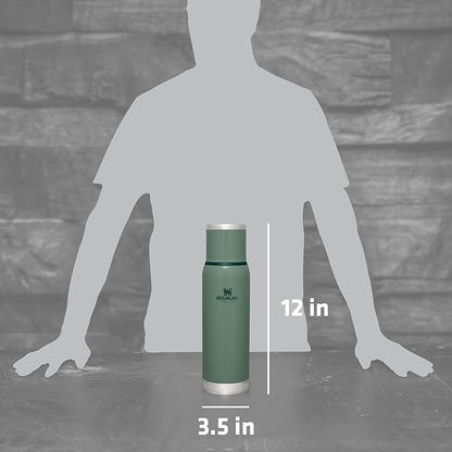 STANLEY Adventure To Go Insulated Travel Tumbler - 1.1QT - Leak-Resistant Stainless Steel Insulated Bottle with Insulated Cup Lid and Splash-Free Stopper