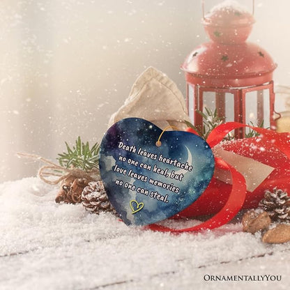 Love Leaves Memory Christmas Ornament, Healing Memorial Gift