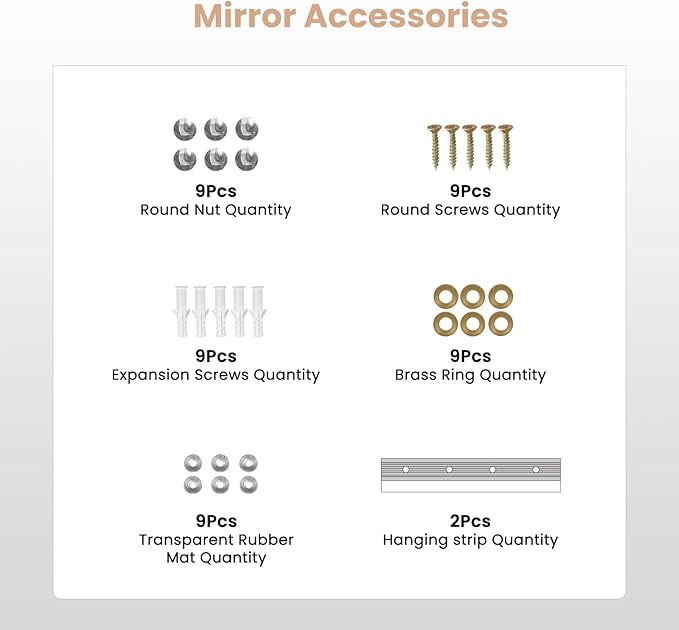 Home Gym Mirror, 56X16 Inch-1Pcs, Large Exercise Mirror, Frameless Full Body Mirror, Tempered Glass, Wall Mounted for Gym, Yoga, Bedroom, Dance Studio