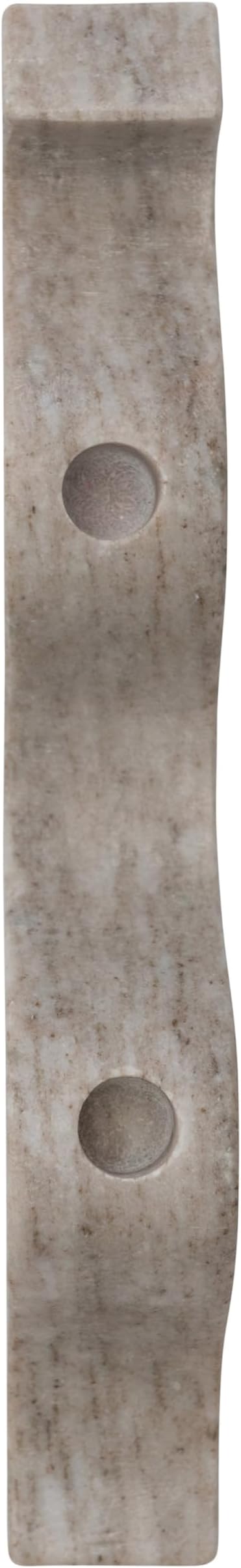 Bloomingville Marble Wave Double Taper Candle Holder, Beige
