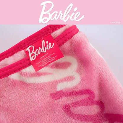 Franco Barbie Kids Bedding Super Soft Cozy Silk Touch Throw, 40 in x 50 in, (Officially Licensed Product)