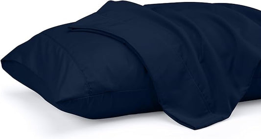 Utopia Bedding Queen Pillow Cases - 2 Pack - Envelope Closure - Soft Brushed Microfiber Fabric - Shrinkage and Fade Resistant Pillow Covers 20 X 30 Inches (Queen, Navy)