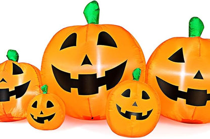 8 FT Halloween Inflatable Pumpkins Decorations Halloween Blow Up LED Lights Decor Outdoor Indoor Holiday Decorations, Decoration Autumn, Lawn Inflatables Home Family Outside
