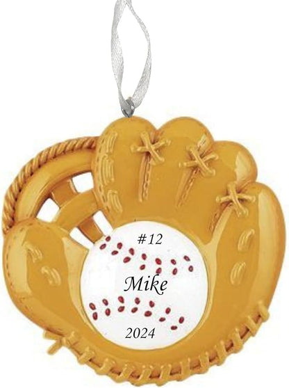 2025 Baseball Christmas Ornament – Sports-Themed Holiday Decoration – Baseball Ornament Keepsake for Players, Fans & Families – Custom Sports Ornament Gift for Tree (Baseball Mitt)