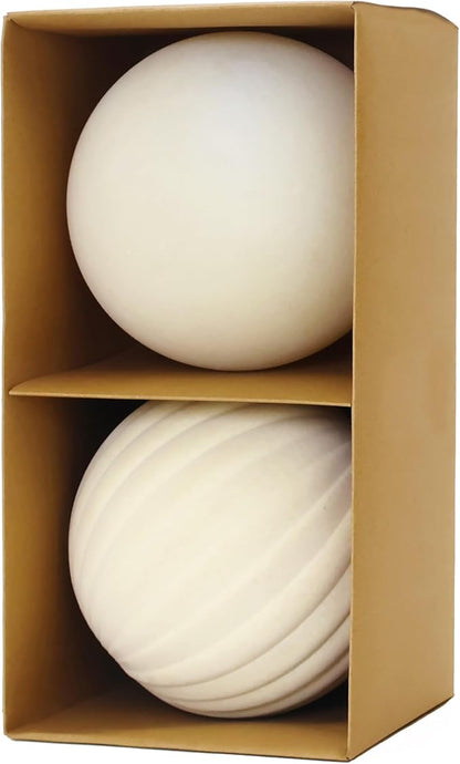 6inch Big Velvet Christmas Ornaments for Xmas Trees, 2 pcs Flocked Christmas Balls Sets for Holiday Decor