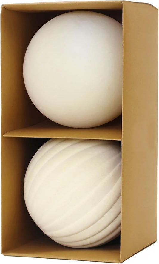 6inch Big Velvet Christmas Ornaments for Xmas Trees, 2 pcs Flocked Christmas Balls Sets for Holiday Decor