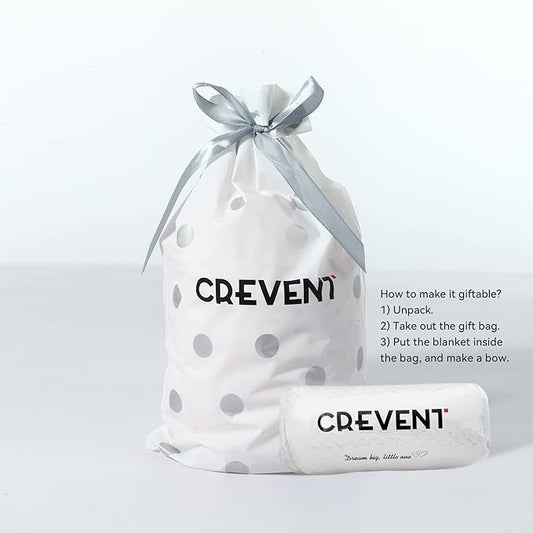 CREVENT 30''X40'' Small Fluffy Warm Toddler Baby Blanket for Boy Infant Toddler Crib Cot Stroller - Grey Lion