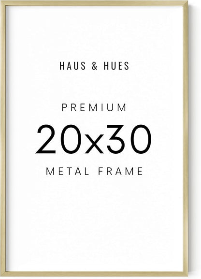 HAUS AND HUES Standalone Gold Aluminum Frame Set of 1-20x30