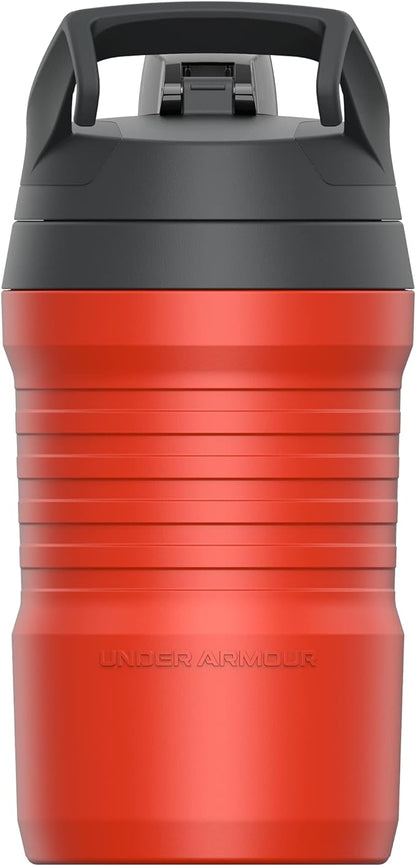 Under Armour Sports Water Jug, 32 oz Insulated Water Bottle w/Handle, Fence Hook, Leak Resistant, Baseball, Football & More