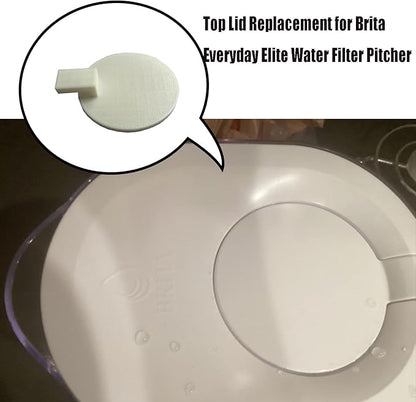 Replacement Lid for Brita Pitchers,Top Lid Replacement Accessories for Brita Everyday Elite Water Filter Pitcher,White