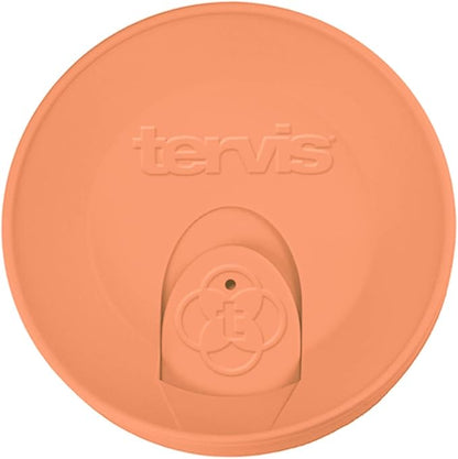 Tervis Travel Lid Made in USA Double Walled Insulated Tumbler Travel Cup Keeps Drinks Cold & Hot, Fits 24oz Tumblers & 16oz Mugs, Citrus Sunrise